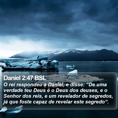 Daniel 2:47 BSL Bible Verse Image