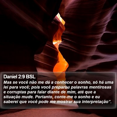 Daniel 2:9 BSL Bible Verse Image