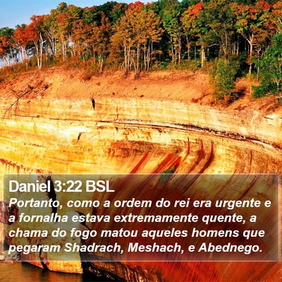 Daniel 3:22 BSL Bible Verse Image