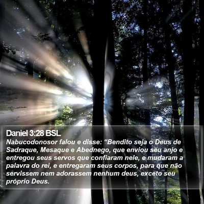 Daniel 3:28 BSL Bible Verse Image