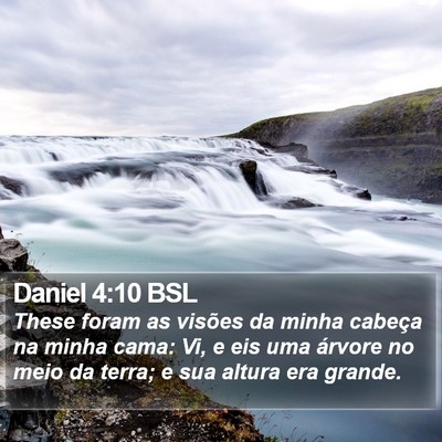 Daniel 4:10 BSL Bible Verse Image