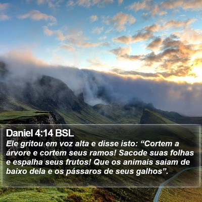 Daniel 4:14 BSL Bible Verse Image