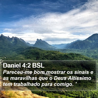 Daniel 4:2 BSL Bible Verse Image