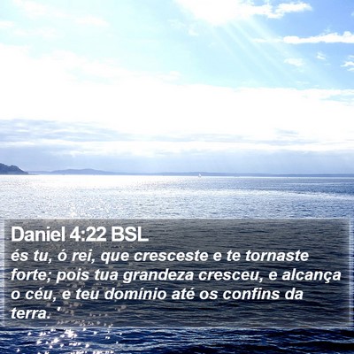 Daniel 4:22 BSL Bible Verse Image
