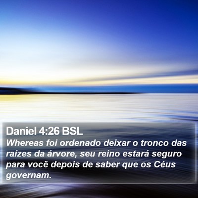 Daniel 4:26 BSL Bible Verse Image