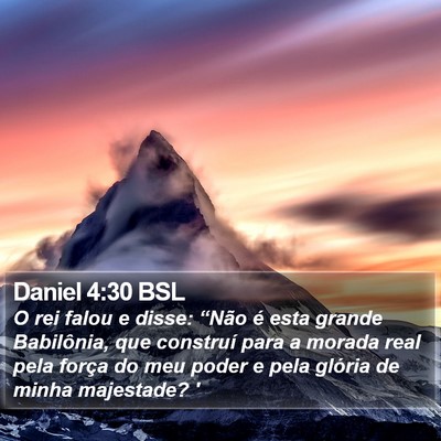 Daniel 4:30 BSL Bible Verse Image
