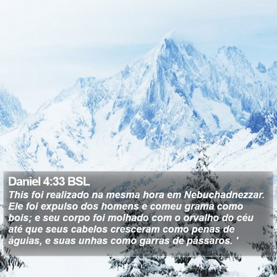 Daniel 4:33 BSL Bible Verse Image