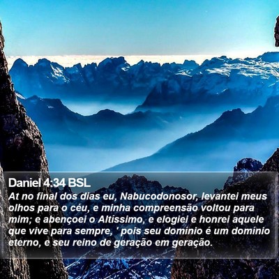 Daniel 4:34 BSL Bible Verse Image