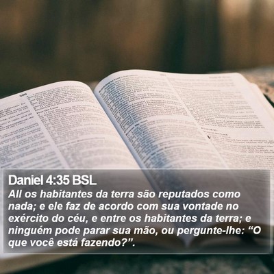 Daniel 4:35 BSL Bible Verse Image
