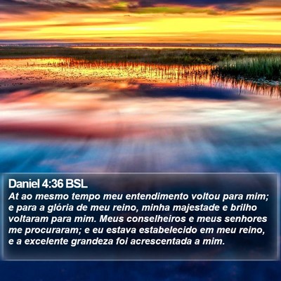 Daniel 4:36 BSL Bible Verse Image