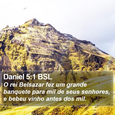 Daniel 5:1 BSL Bible Verse Image