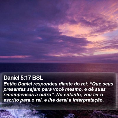 Daniel 5:17 BSL Bible Verse Image