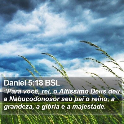 Daniel 5:18 BSL Bible Verse Image