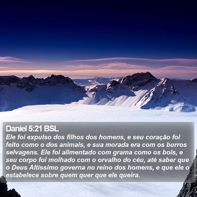 Daniel 5:21 BSL Bible Verse Image