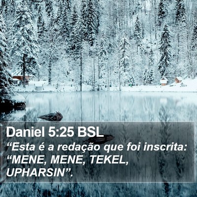 Daniel 5:25 BSL Bible Verse Image