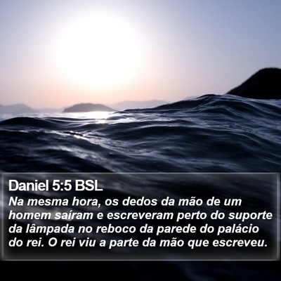 Daniel 5:5 BSL Bible Verse Image