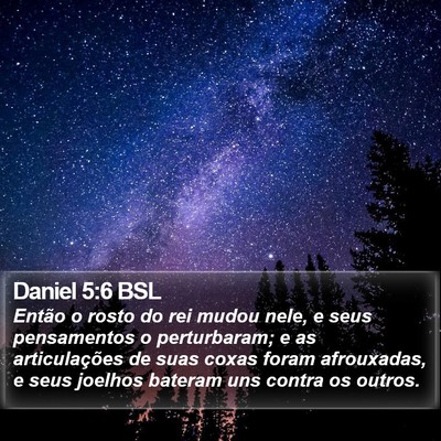 Daniel 5:6 BSL Bible Verse Image