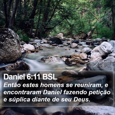 Daniel 6:11 BSL Bible Verse Image