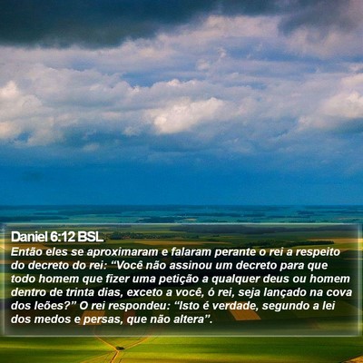 Daniel 6:12 BSL Bible Verse Image