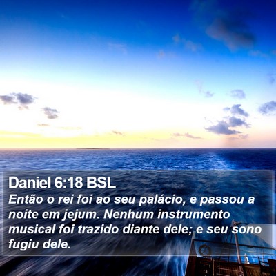 Daniel 6:18 BSL Bible Verse Image
