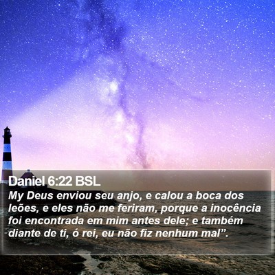 Daniel 6:22 BSL Bible Verse Image