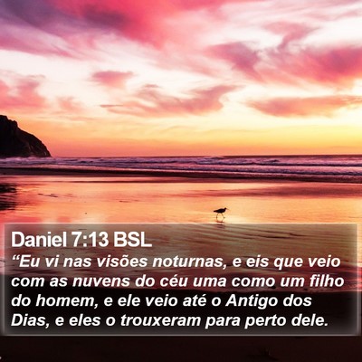 Daniel 7:13 BSL Bible Verse Image