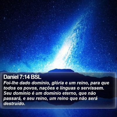 Daniel 7:14 BSL Bible Verse Image