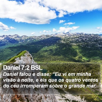 Daniel 7:2 BSL Bible Verse Image