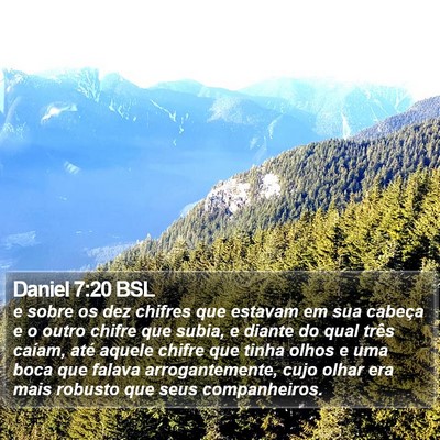 Daniel 7:20 BSL Bible Verse Image