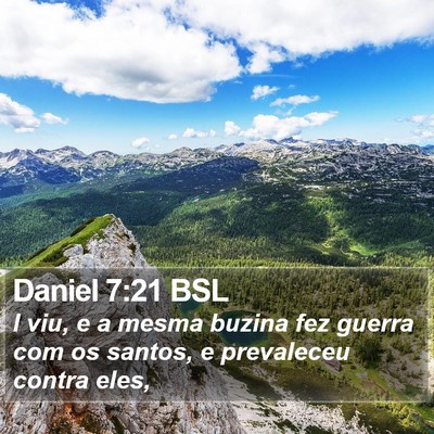 Daniel 7:21 BSL Bible Verse Image
