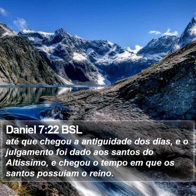 Daniel 7:22 BSL Bible Verse Image