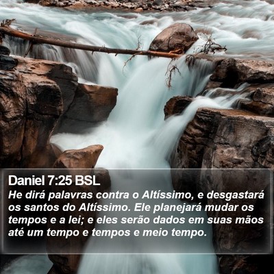 Daniel 7:25 BSL Bible Verse Image