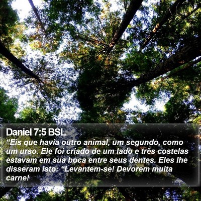 Daniel 7:5 BSL Bible Verse Image