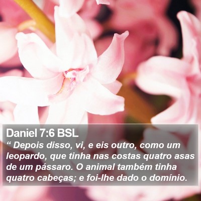 Daniel 7:6 BSL Bible Verse Image