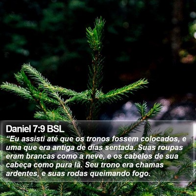 Daniel 7:9 BSL Bible Verse Image