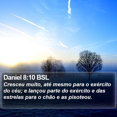 Daniel 8:10 BSL Bible Verse Image