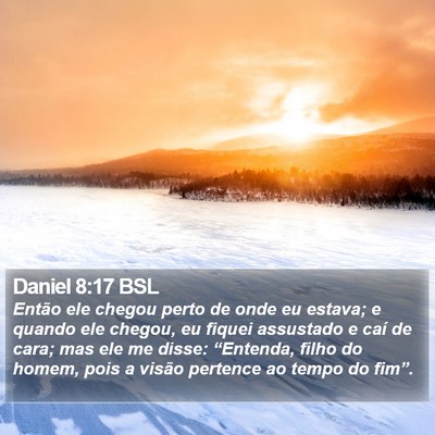 Daniel 8:17 BSL Bible Verse Image