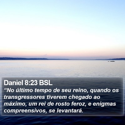 Daniel 8:23 BSL Bible Verse Image