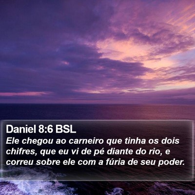 Daniel 8:6 BSL Bible Verse Image