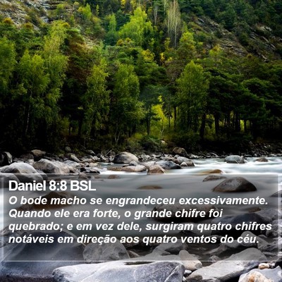Daniel 8:8 BSL Bible Verse Image