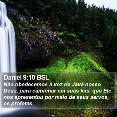 Daniel 9:10 BSL Bible Verse Image