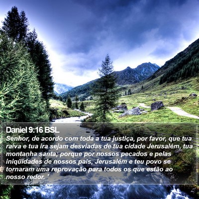 Daniel 9:16 BSL Bible Verse Image