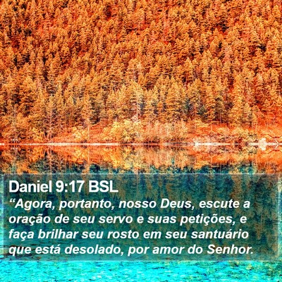 Daniel 9:17 BSL Bible Verse Image