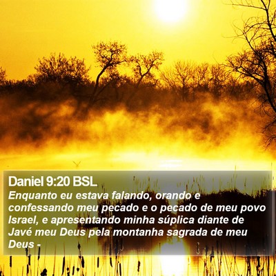 Daniel 9:20 BSL Bible Verse Image