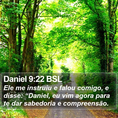 Daniel 9:22 BSL Bible Verse Image