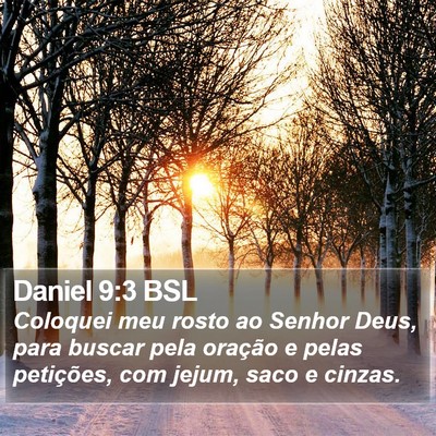 Daniel 9:3 BSL Bible Verse Image