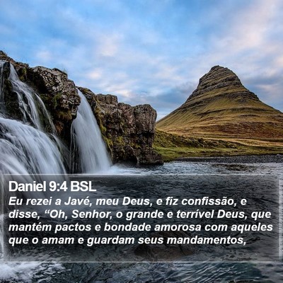 Daniel 9:4 BSL Bible Verse Image