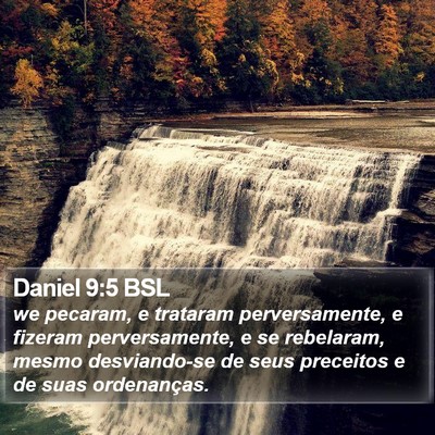 Daniel 9:5 BSL Bible Verse Image