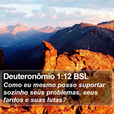Deuteronômio 1:12 BSL Bible Verse Image