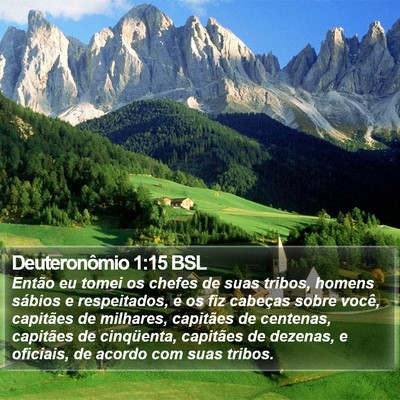 Deuteronômio 1:15 BSL Bible Verse Image